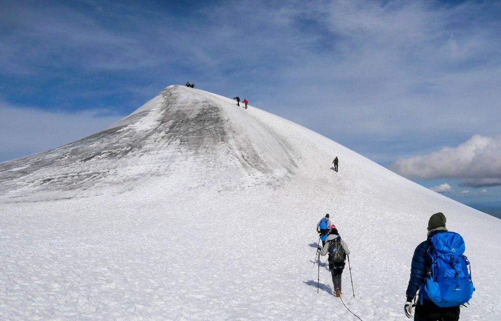 Sista biten upp till sydtoppen