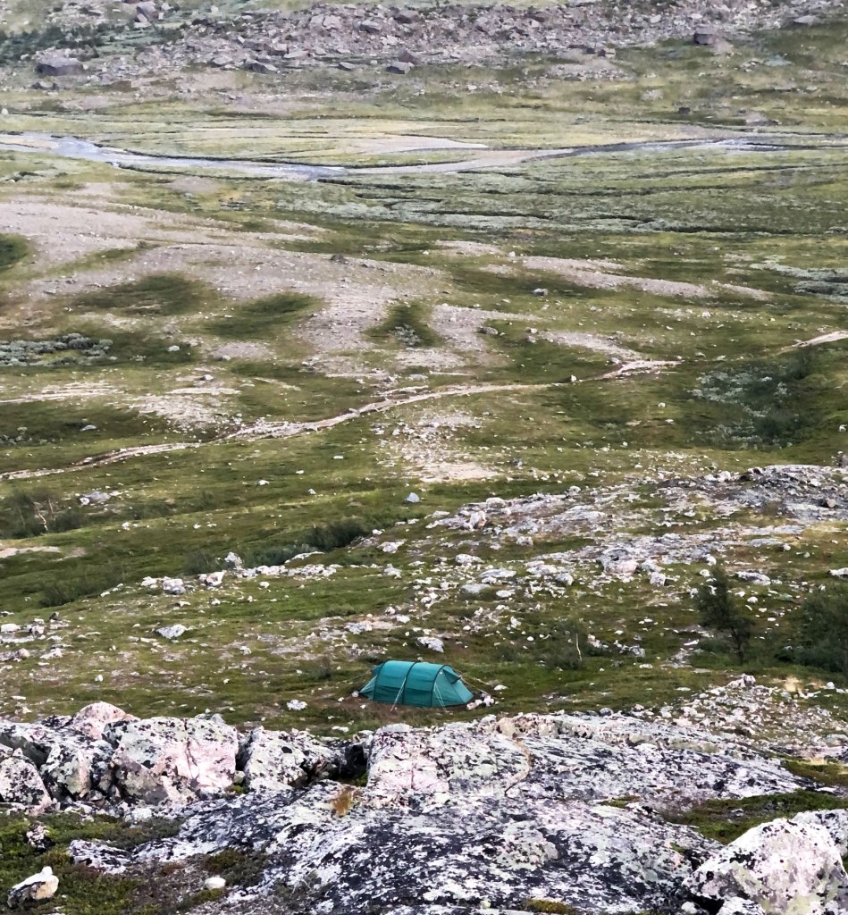 Vår base camp nära Kebnekaise fjällstation