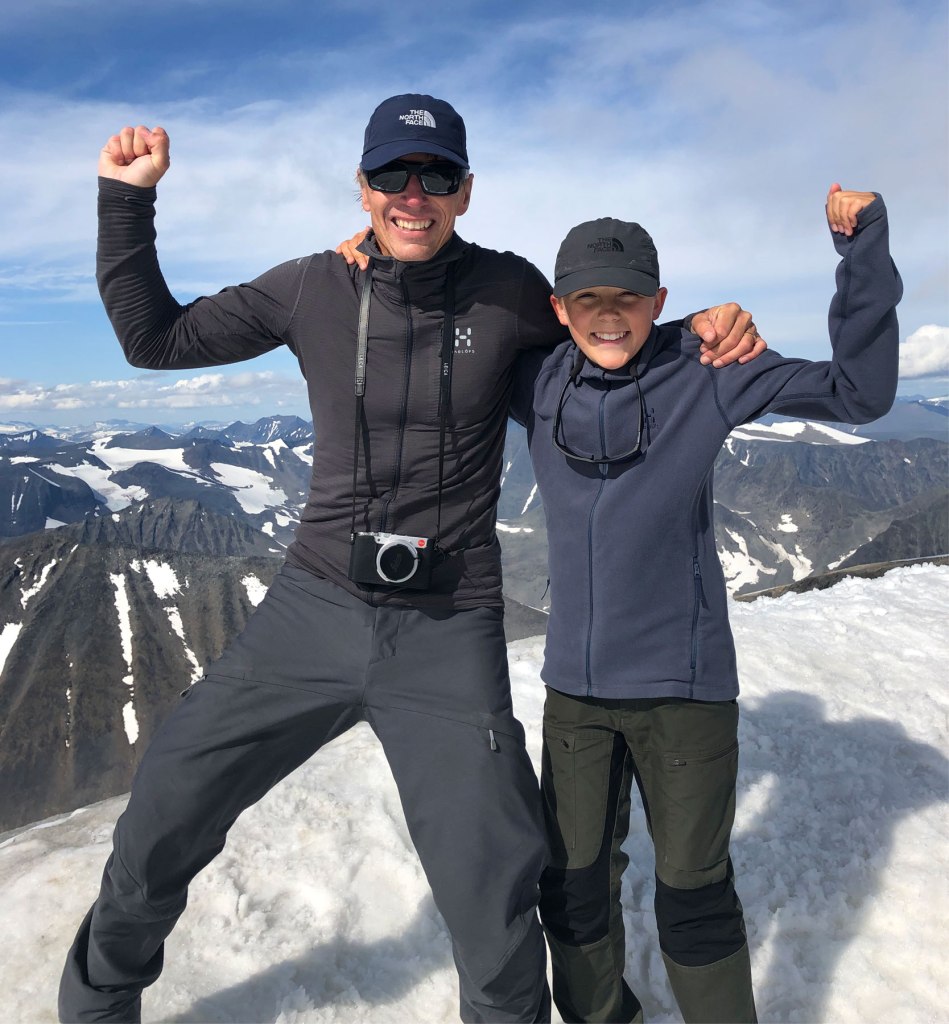 På toppen av Kebnekaise